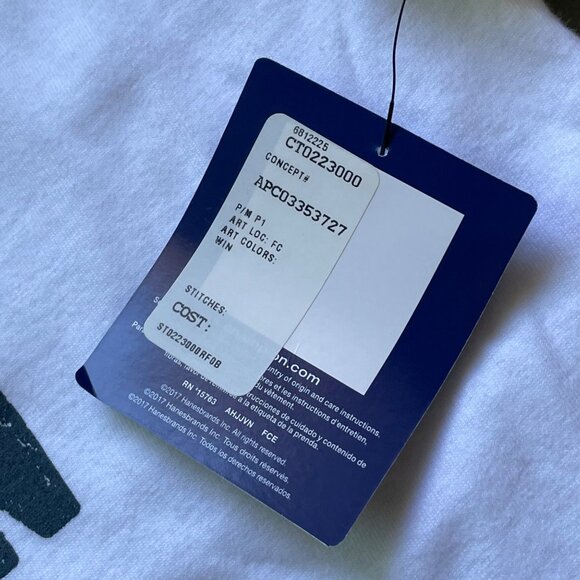 Champion Silver Mountain Short Sleeve TShirt Size Large Crew White Cotton NEW - Picture 5 of 6